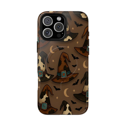 Cowhide Witch Hats Magnetic Case