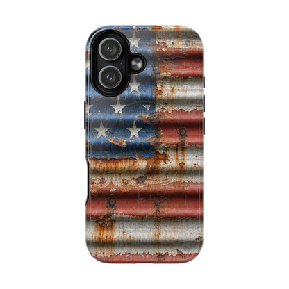 Rustic Flag Magnetic Case
