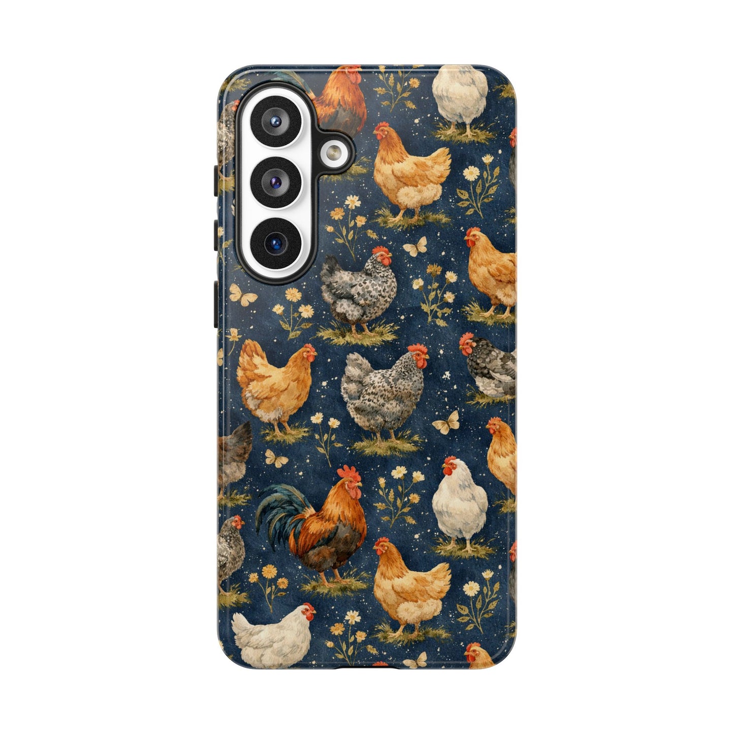 Indigo Chickens Tough Case