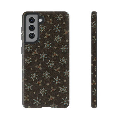 Squash Blossom Snowflakes Tough Case