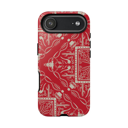 Western Red Bandana Tough Phone Case