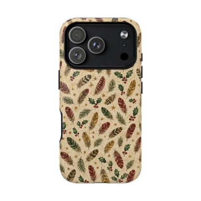 Christmas Feathers Magnetic Case
