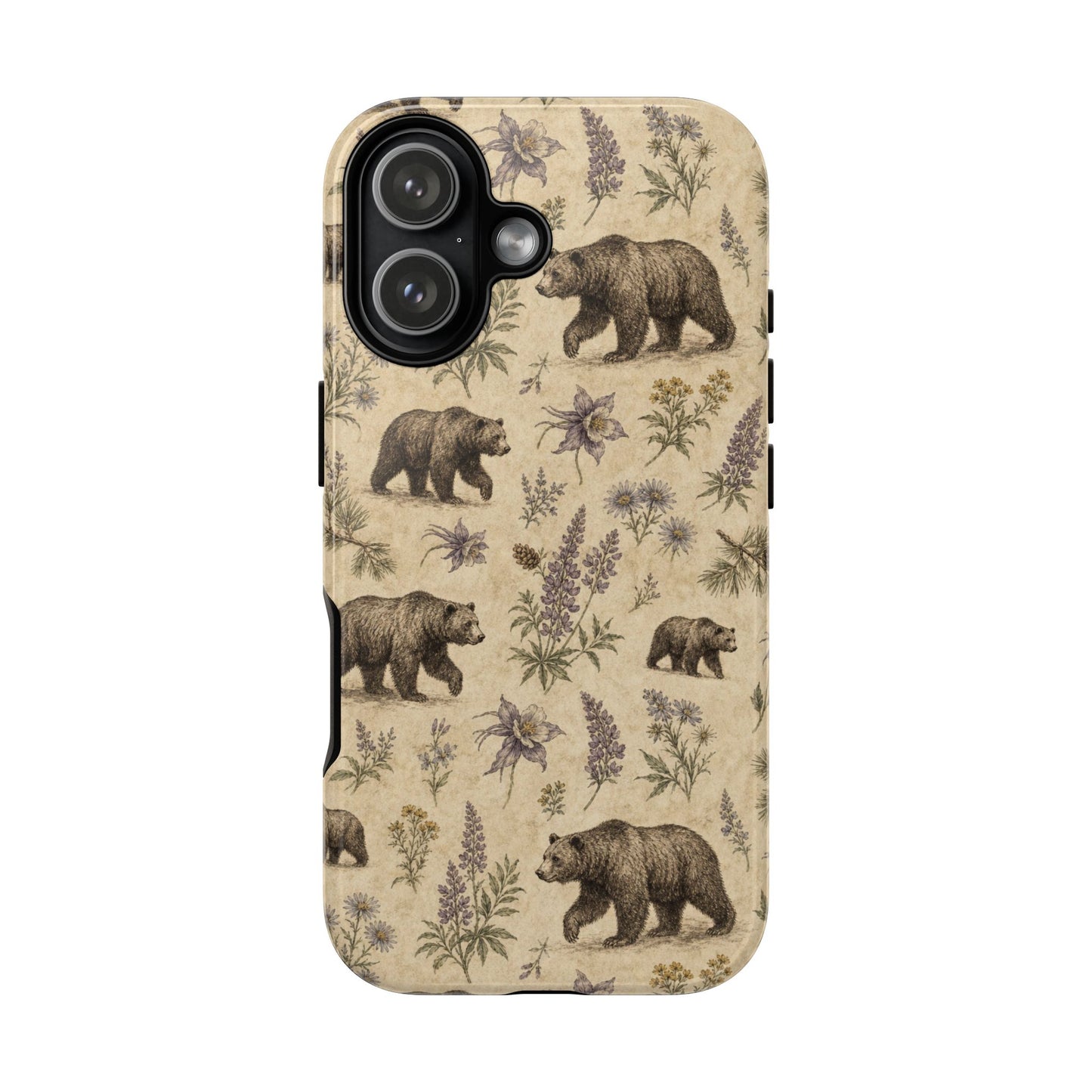 Floral Bear Tough Case