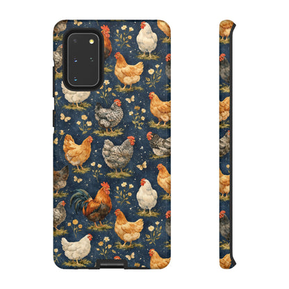 Indigo Chickens Tough Case