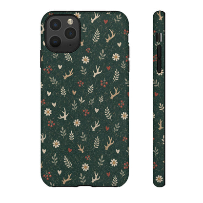 Antler Daisies Evergreen Tough Case