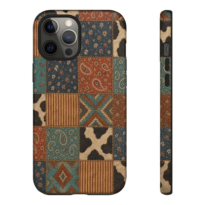 Turquoise Patchwork Tough Case
