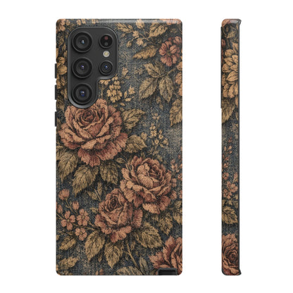 Denim Blooms Tough Case