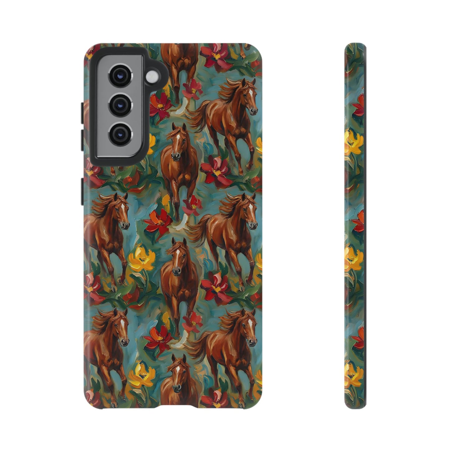 Oil Painted Horses Tough Case