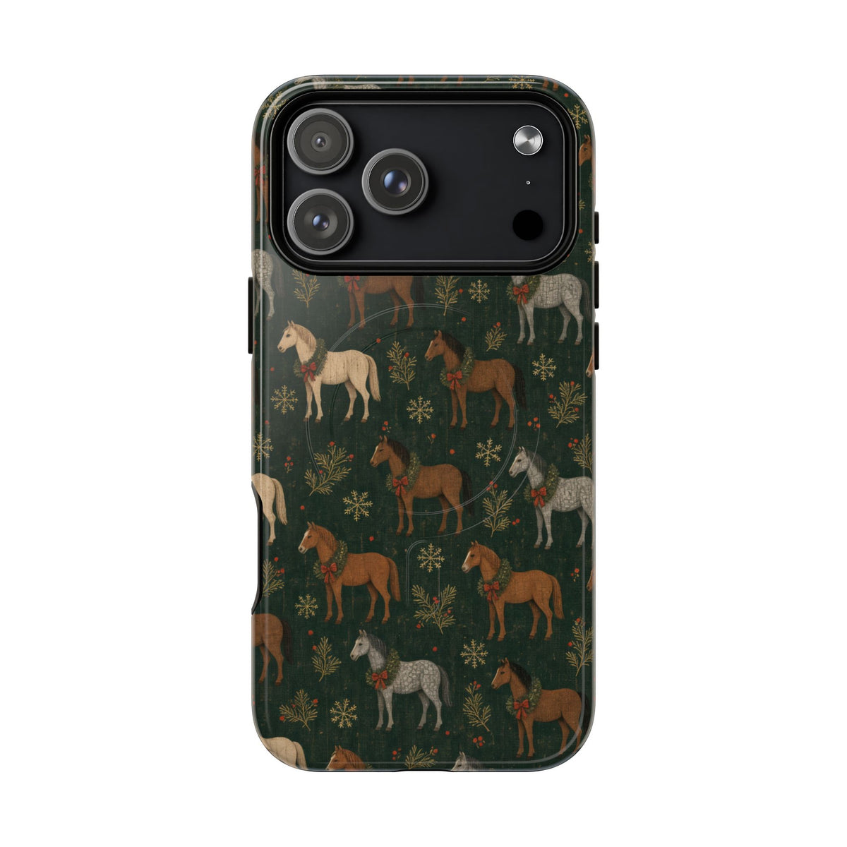 Wreath Horses Magnetic Case