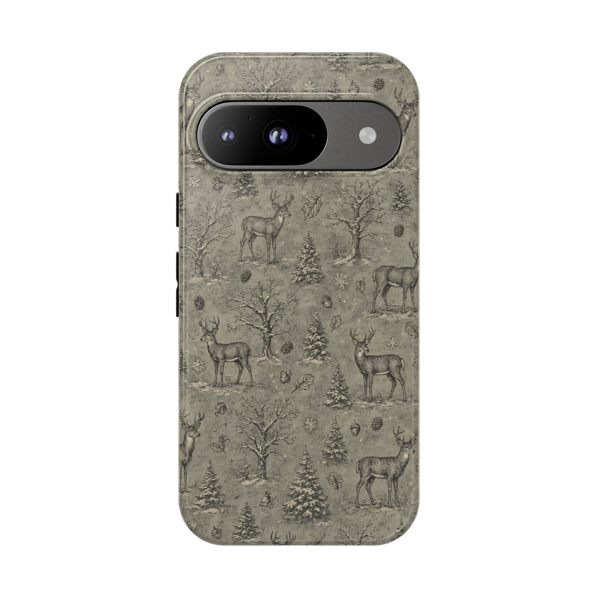 Etched Winter Buck Tough Case