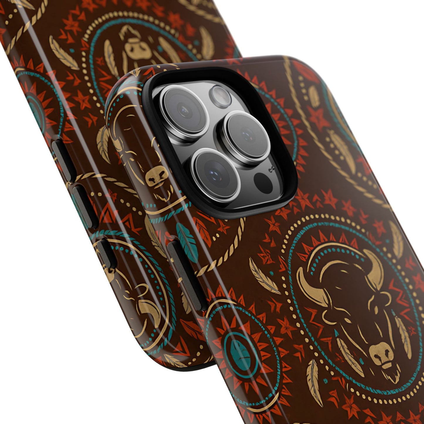 Bison Mandala Tough Phone Case
