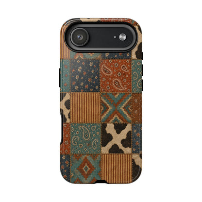 Turquoise Patchwork Tough Case
