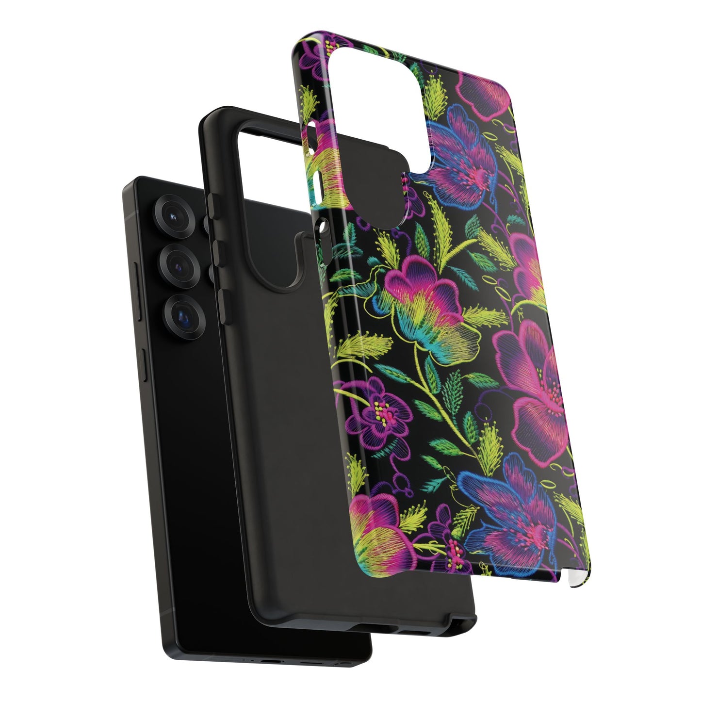 Neon Green Flowers Phone Case
