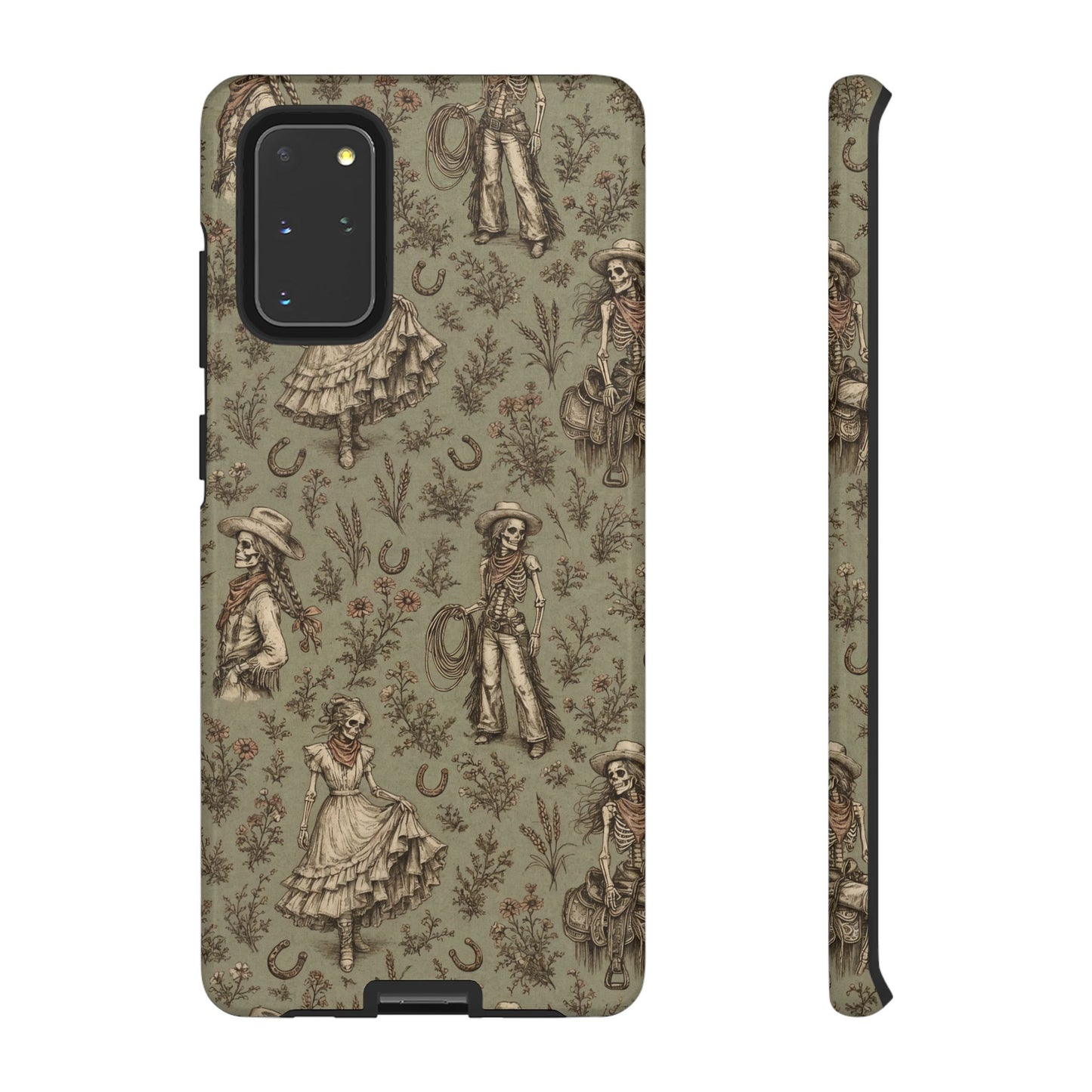 Skeleton Cowgirl Toile Tough Case
