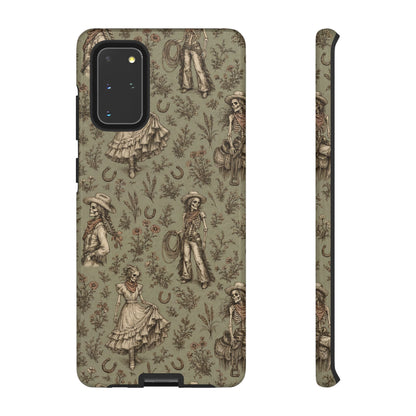Skeleton Cowgirl Toile Tough Case