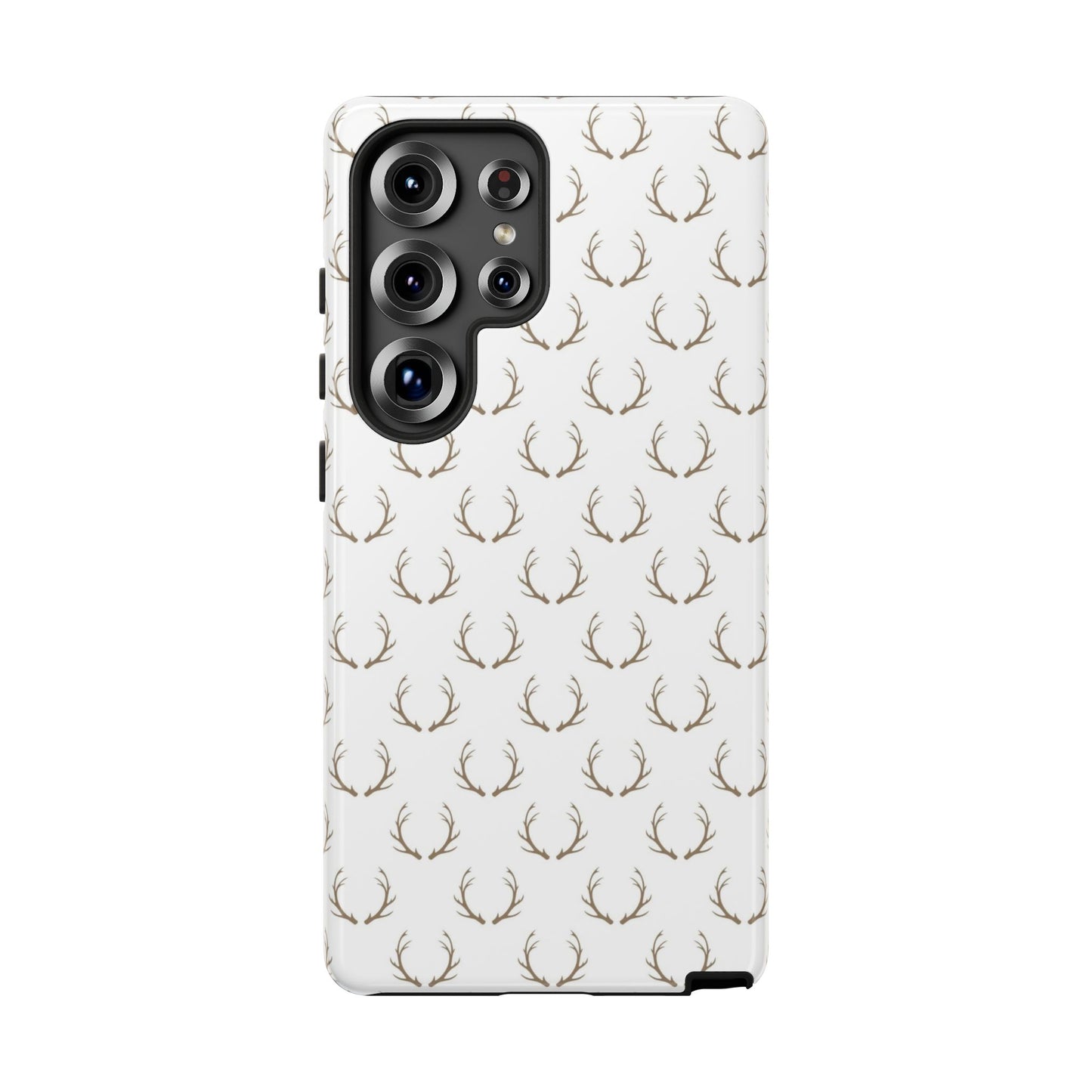 White Antlers Tough Phone Case
