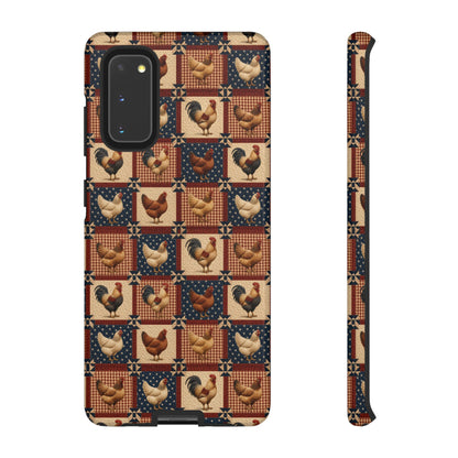 Patriotic Chicken Patchwork Tough Case