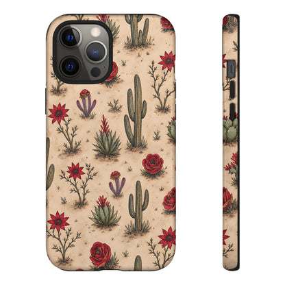 Red Bloom Desert Tough Case