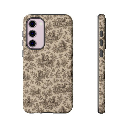 Squirrel Toile Tough Case