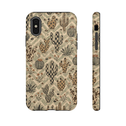Checkered Cactus Tough Case