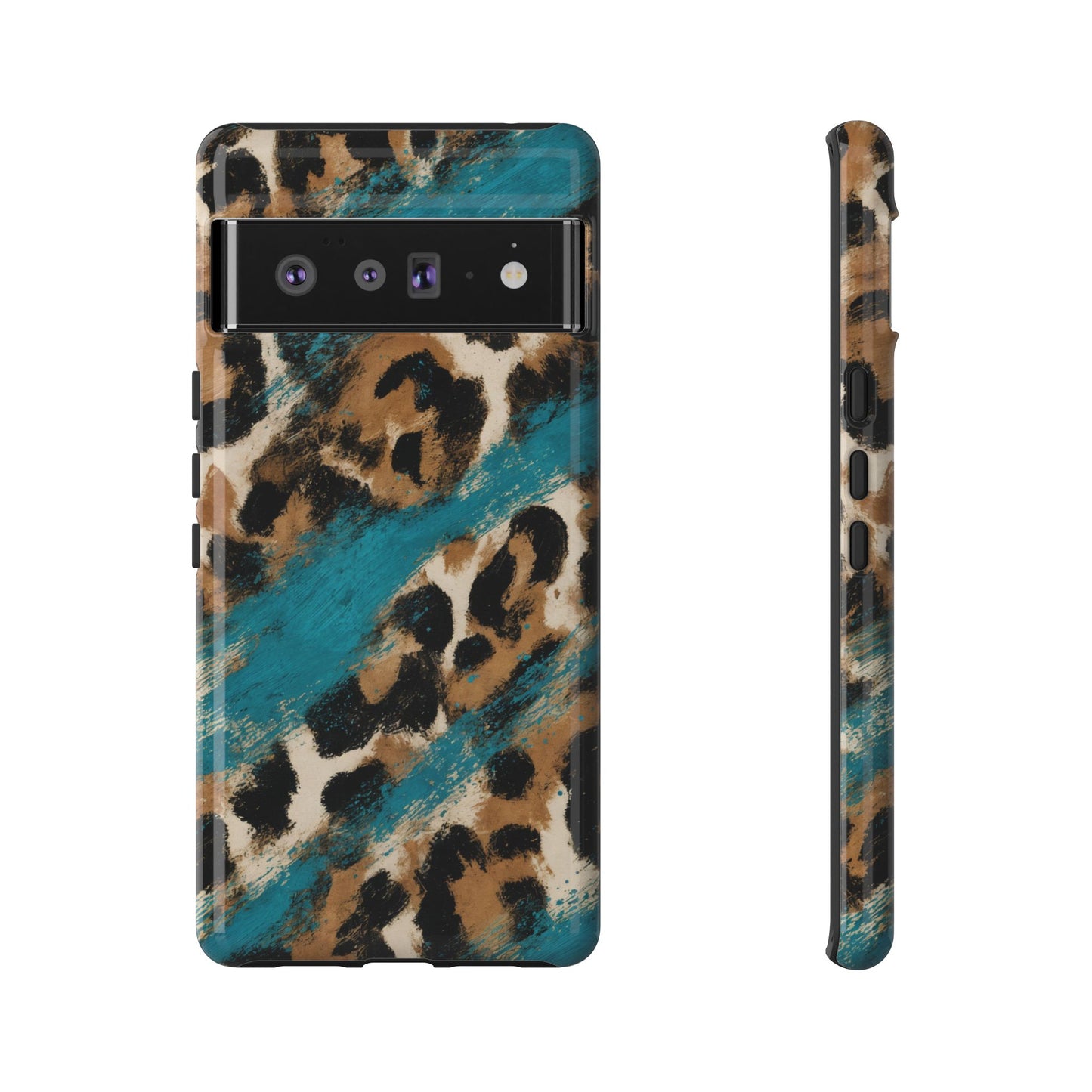 Turquoise Leopard Tough Case