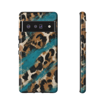 Turquoise Leopard Tough Case