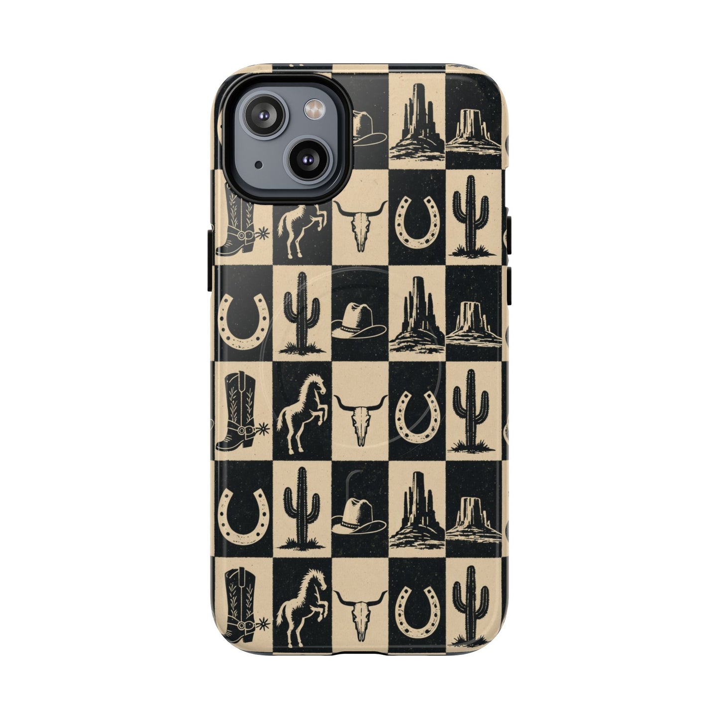 Western Checkerboard Magnetic Case
