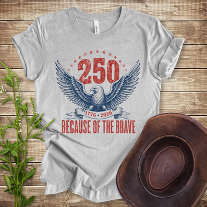 250 Because Of The Brave - Athletic Heather