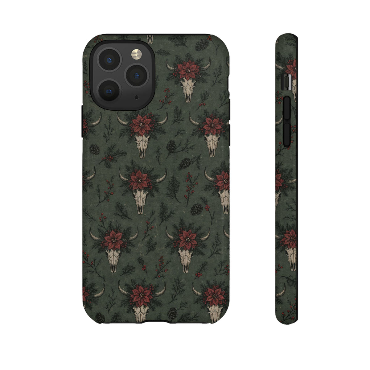 Inked Christmas Skull Tough Case