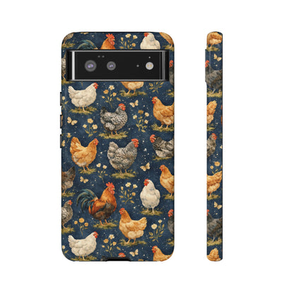 Indigo Chickens Tough Case