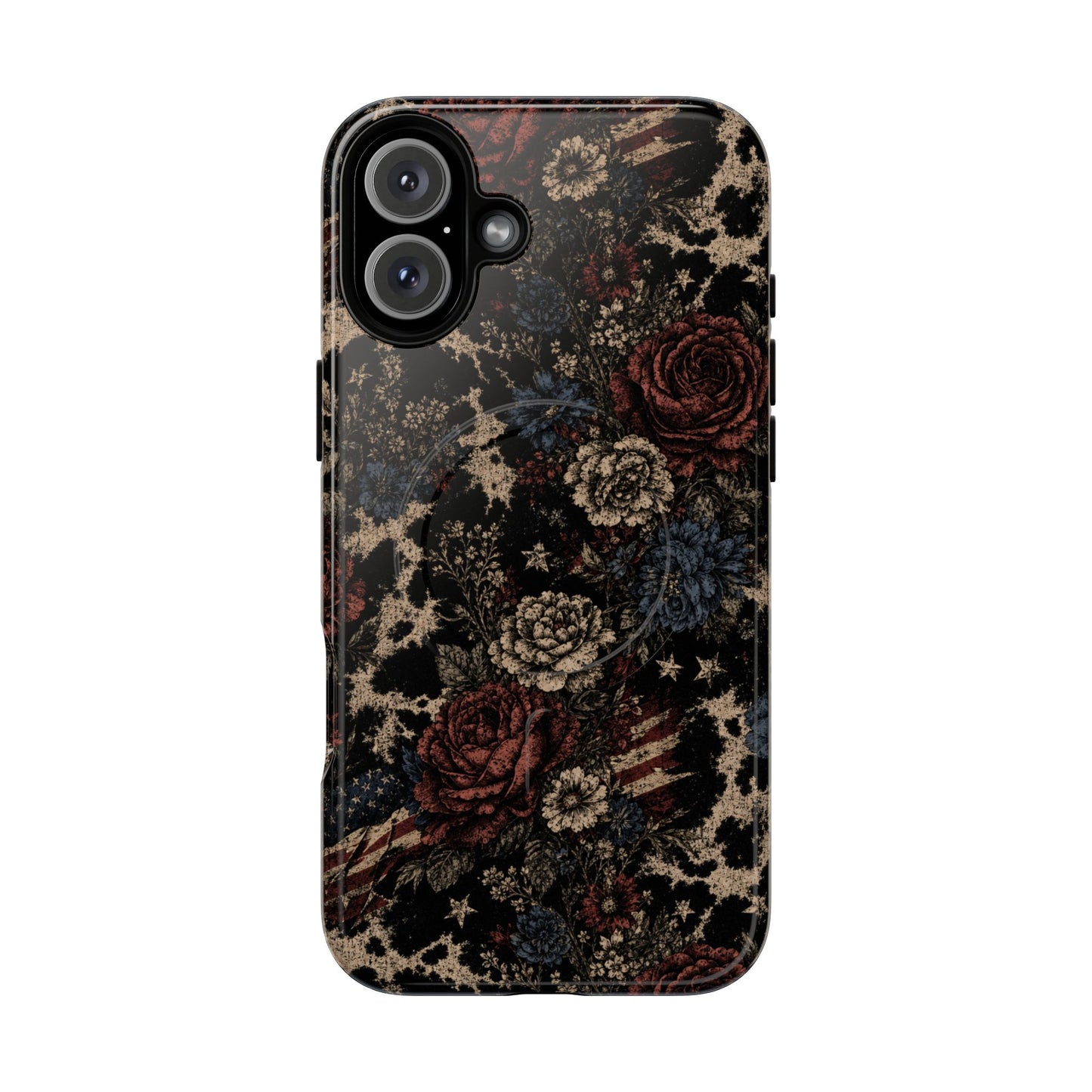 USA Cowhide Bloom Magnetic Case