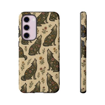 Floral Wolves Tough Case