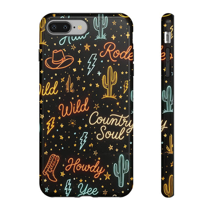Neon Western Script Tough Case