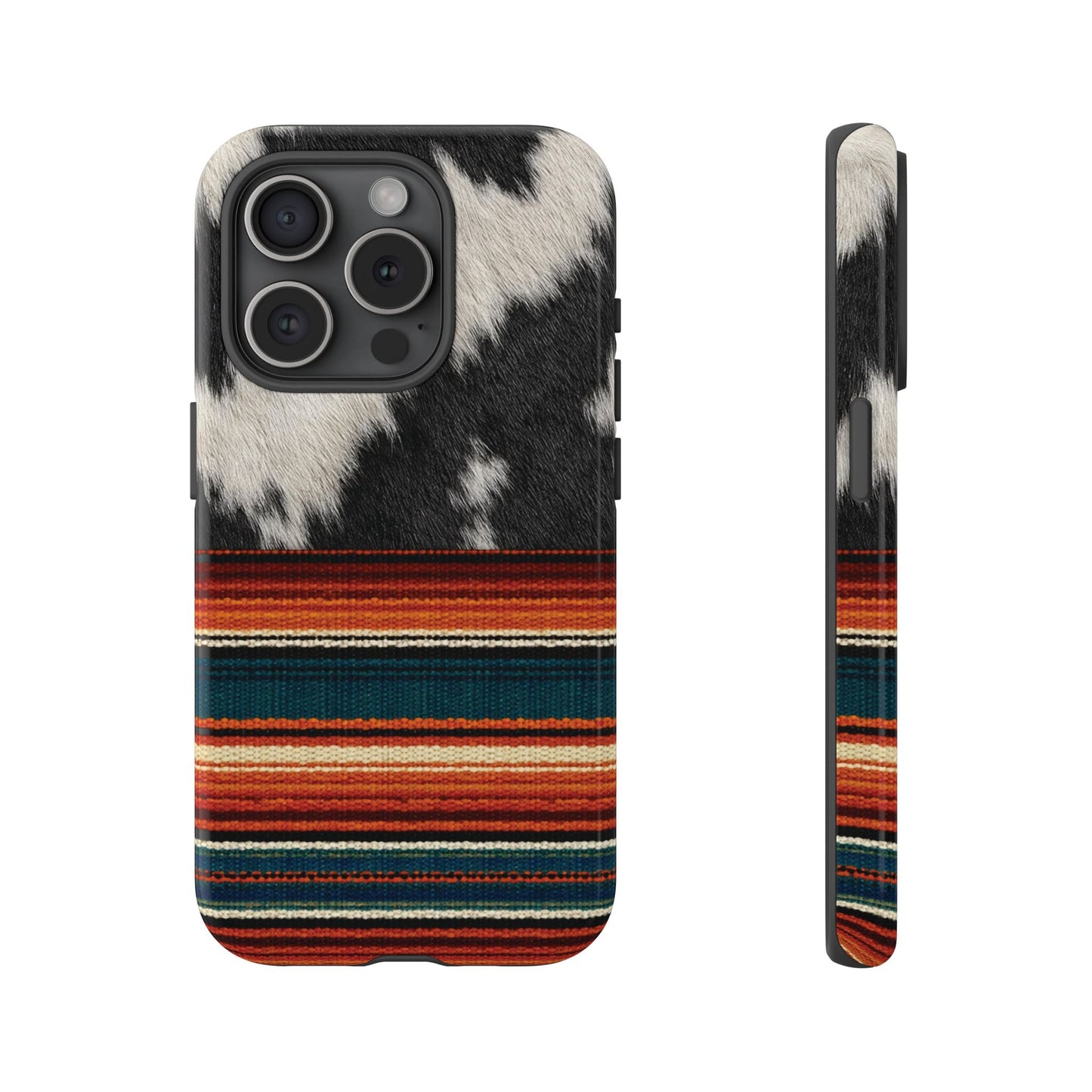 Cowhide + Serape Stripe Tough Case
