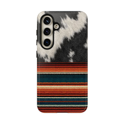 Cowhide + Serape Stripe Tough Case