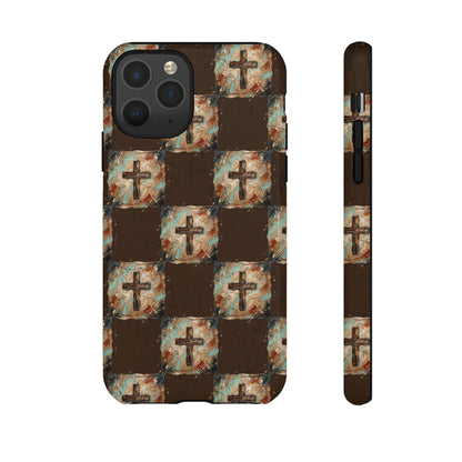 Checker Painted Cross Tough Case
