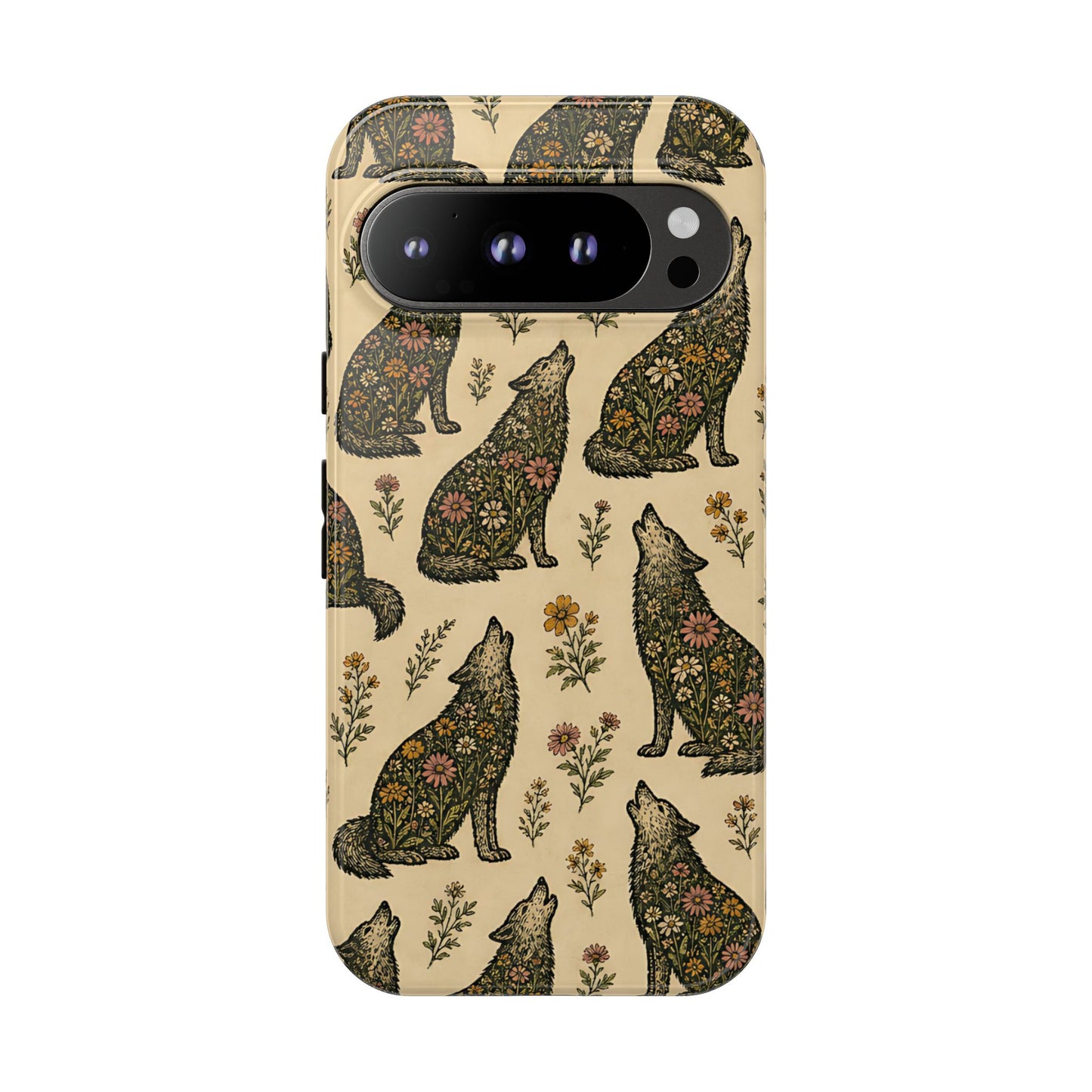 Floral Wolves Tough Case
