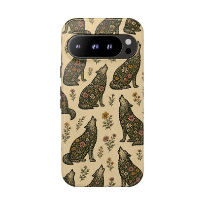Floral Wolves Tough Case