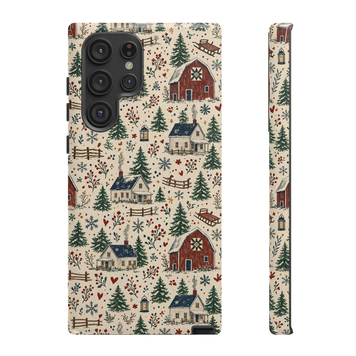 Snowy Farmstead Tough Case