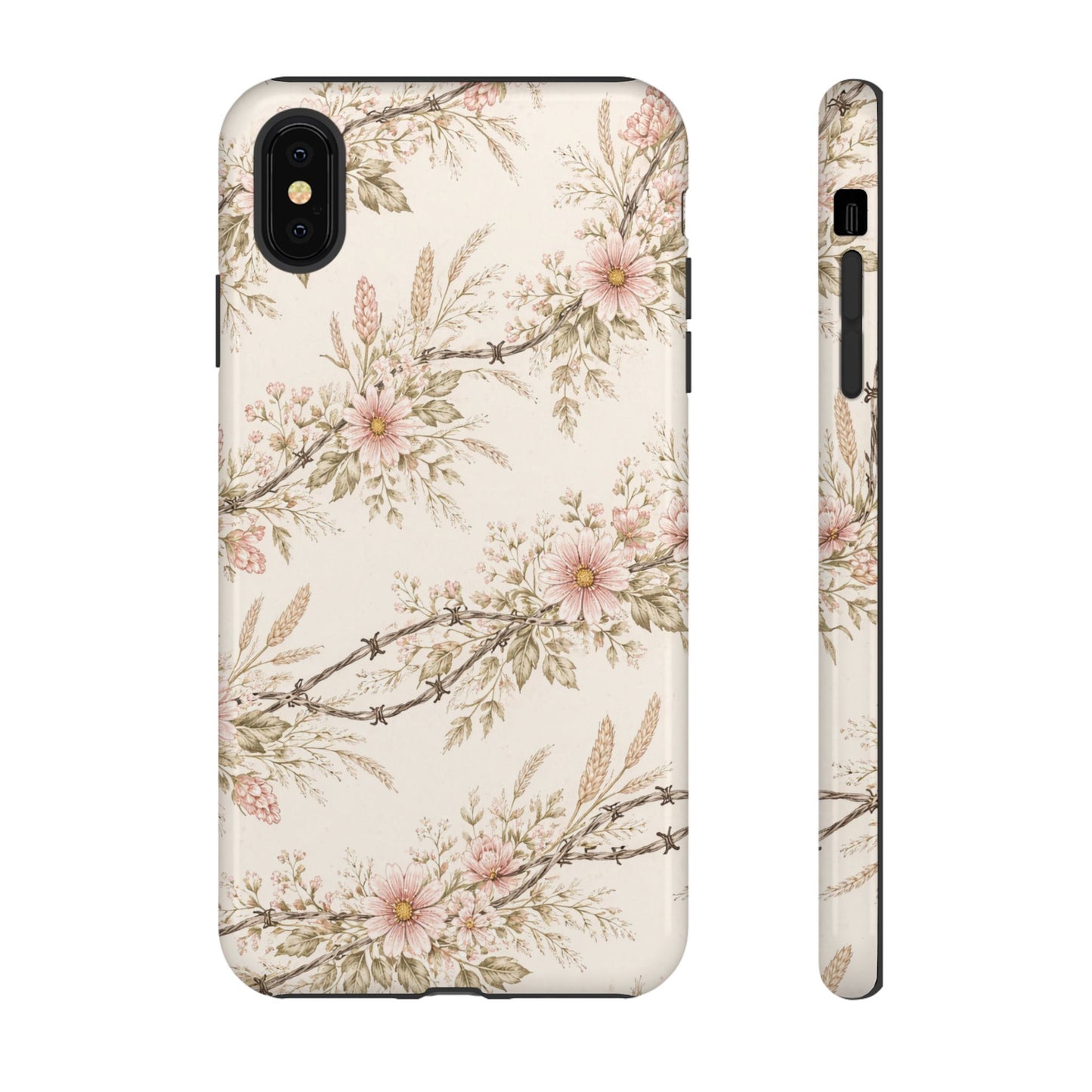 Floral Barbed Wire Tough Case