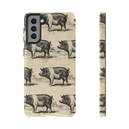 Vintage Pigs Tough Case
