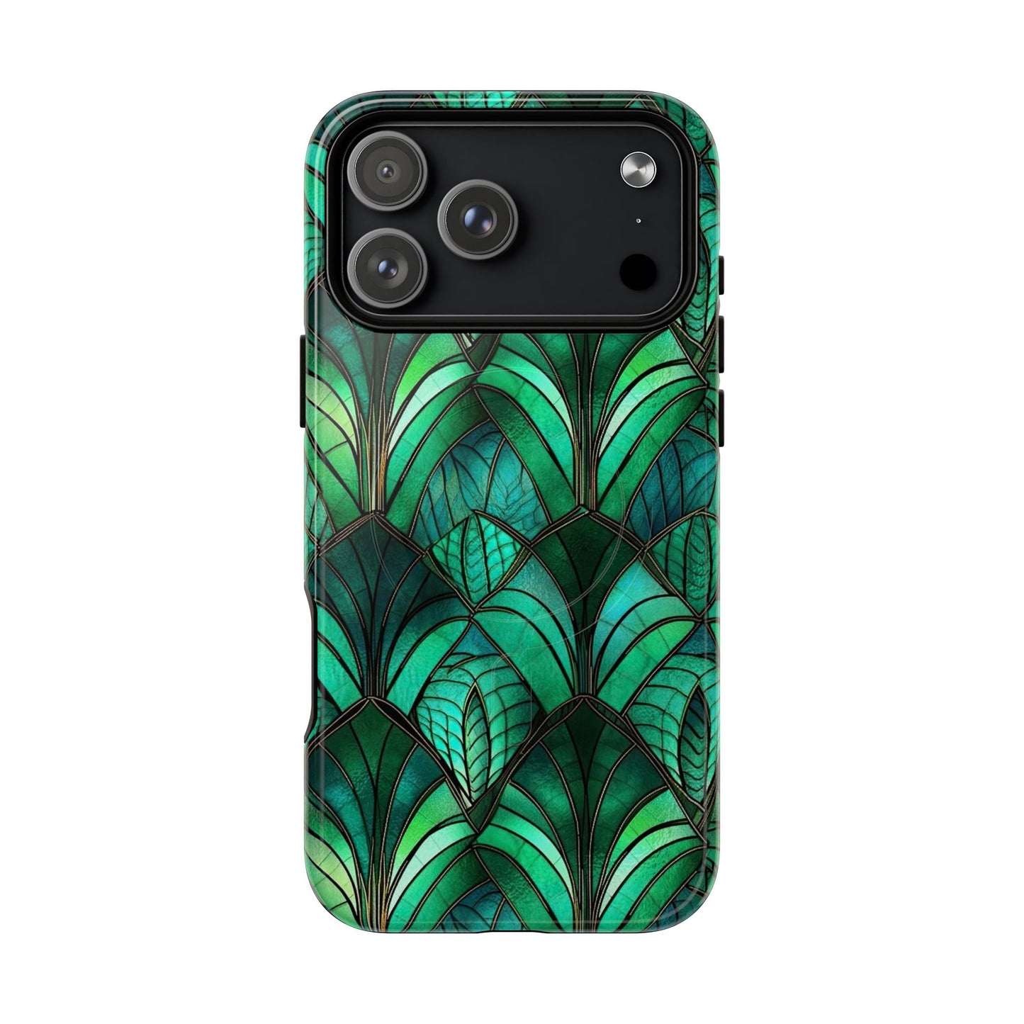 Emerald Green Stained Glass Magnetic Case