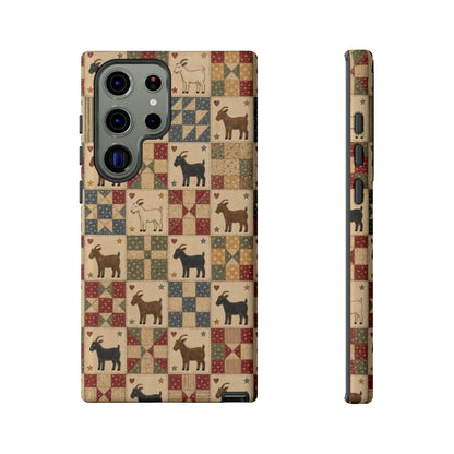 Goat Quilt Tough Case