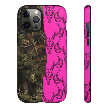 Camo Deer Skulls Pink Tough Case