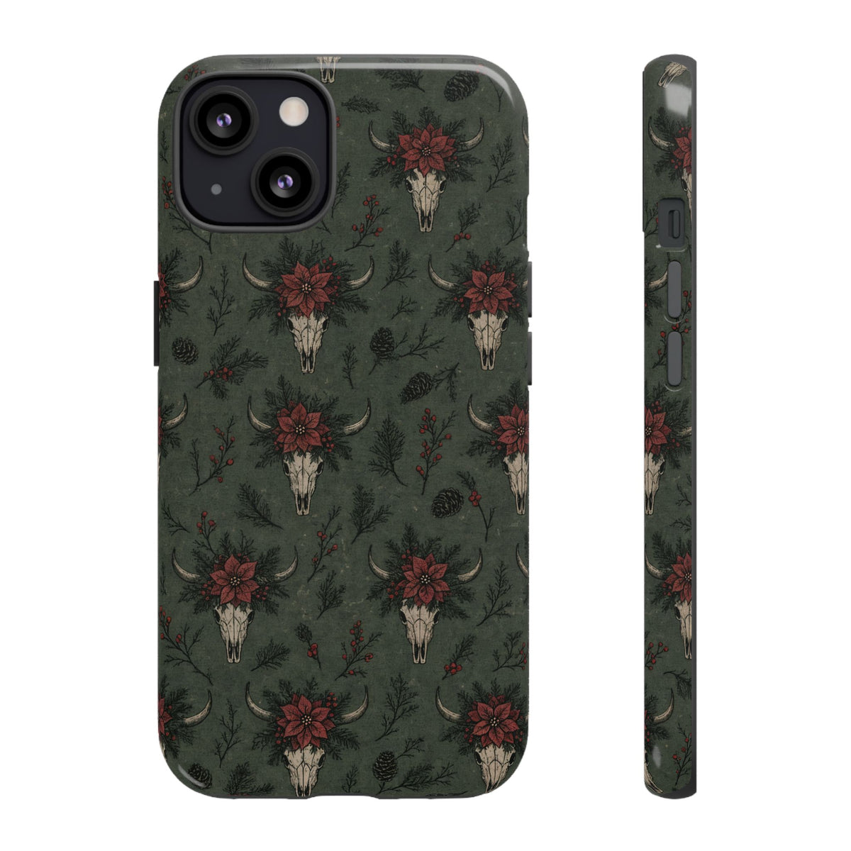 Inked Christmas Skull Tough Case
