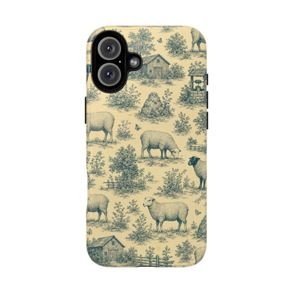Sheep Toile Tough Case