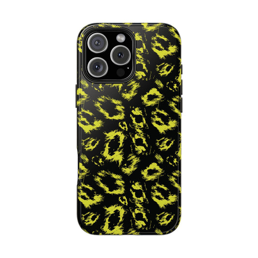 Neon Yellow Leopard Phone Case