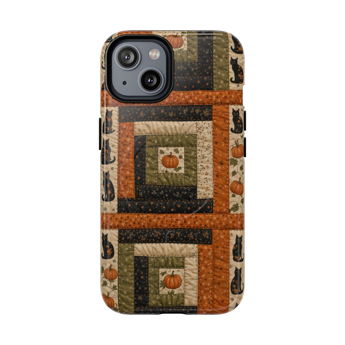 Halloween Quilt Magnetic Case