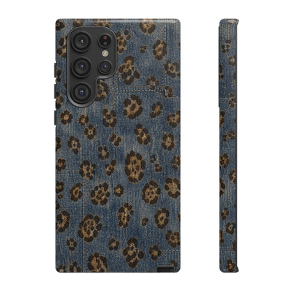 Denim Leopard Tough Case