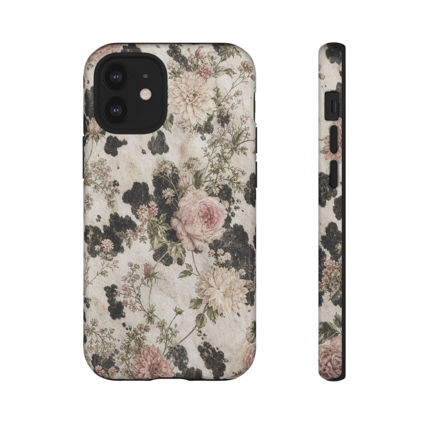 Floral Cowhide Tough Case
